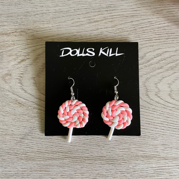 • Cute Lollipop Earrings • - Picture 4 of 7